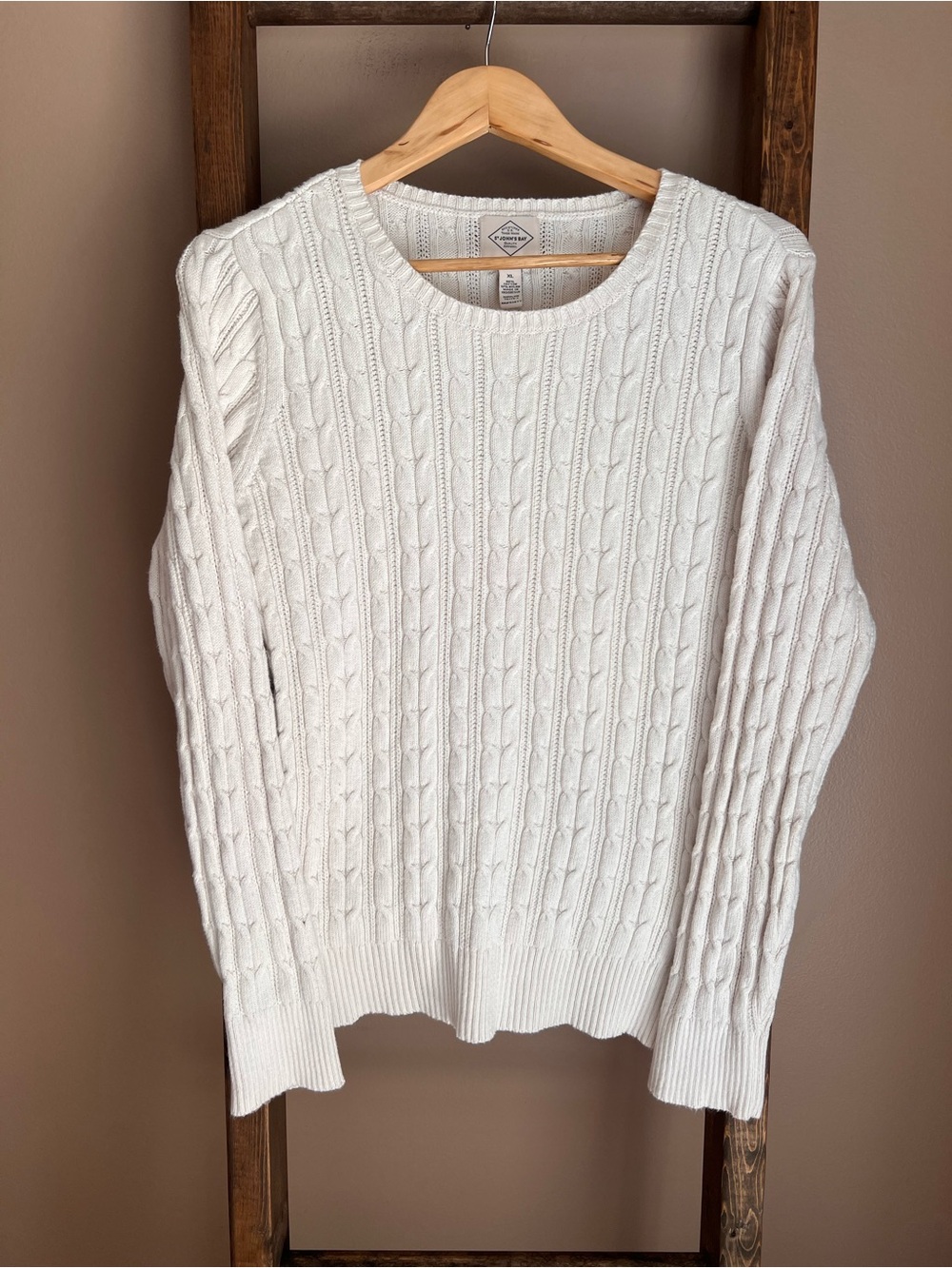 Cable Knit Crewneck Sweater